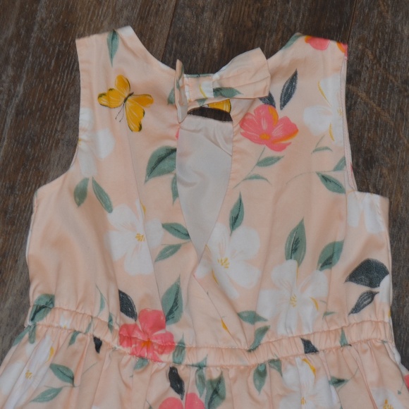 Carter's Peach Dress w/Buttflies - Picture 6 of 7